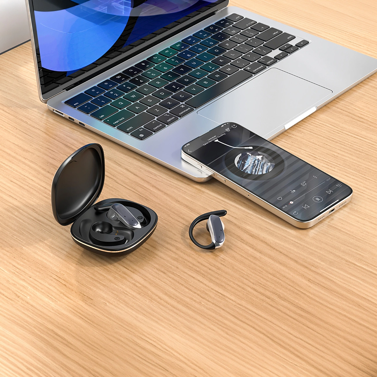 Handsfree Bluetooth Dudao U17Z, TWS, Sort