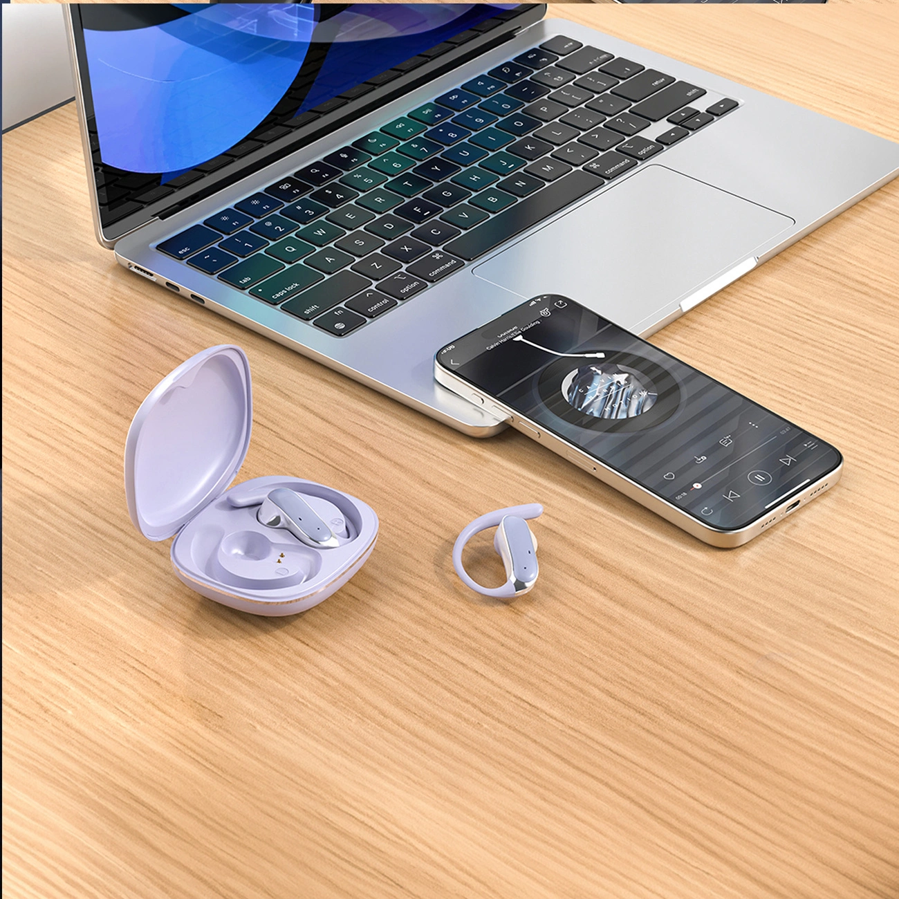 Bluetooth-handsfree Dudao U17Z, TWS, Lilla