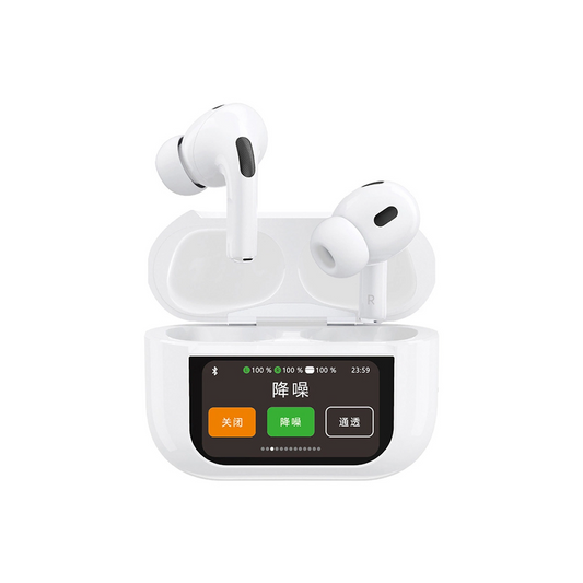 Bluetooth-håndfri Dudao U19 Display, TWS, Hvid, Genforseglet