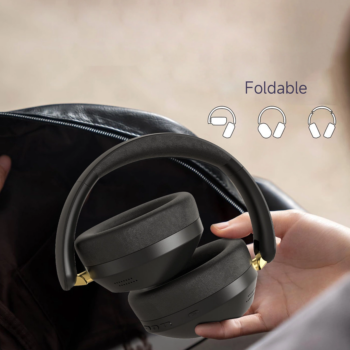 Handsfree Bluetooth Dudao X22 Max, A2DP, ANC, Sort