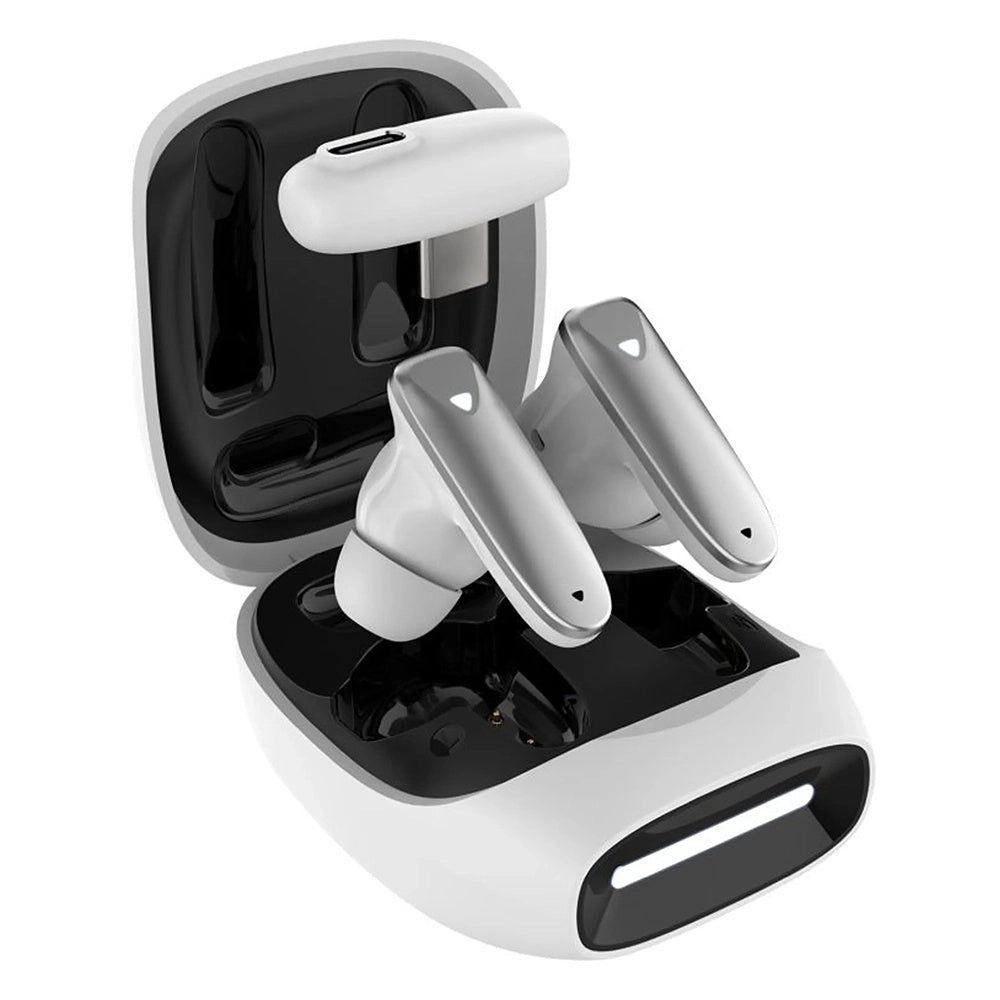 Handsfree Bluetooth Fixed Pods, TWS, Hvid