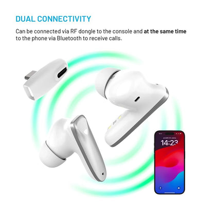 Handsfree Bluetooth Fixed Pods, TWS, Hvid
