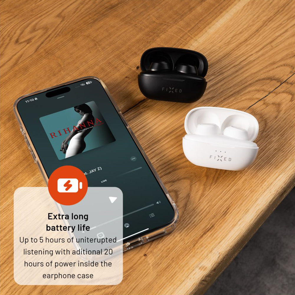 Handsfree Bluetooth Fastgjort, TWS, Sort