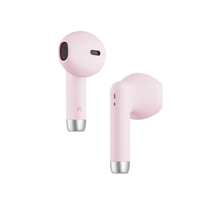 Handsfree Bluetooth Fastgjort, TWS, Pink