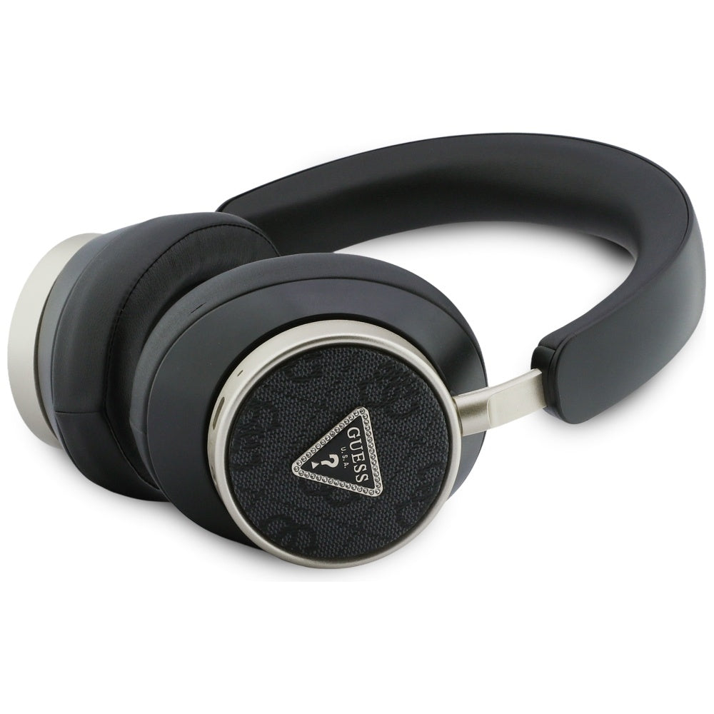 Handsfree Bluetooth Guess 4G Guld Trekant Logo, A2DP, Sort