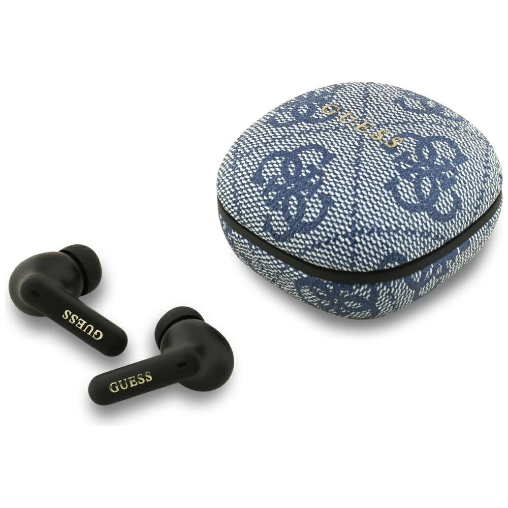 Handsfree Bluetooth Guess 4G Classic Metal Logo, TWS, Blå
