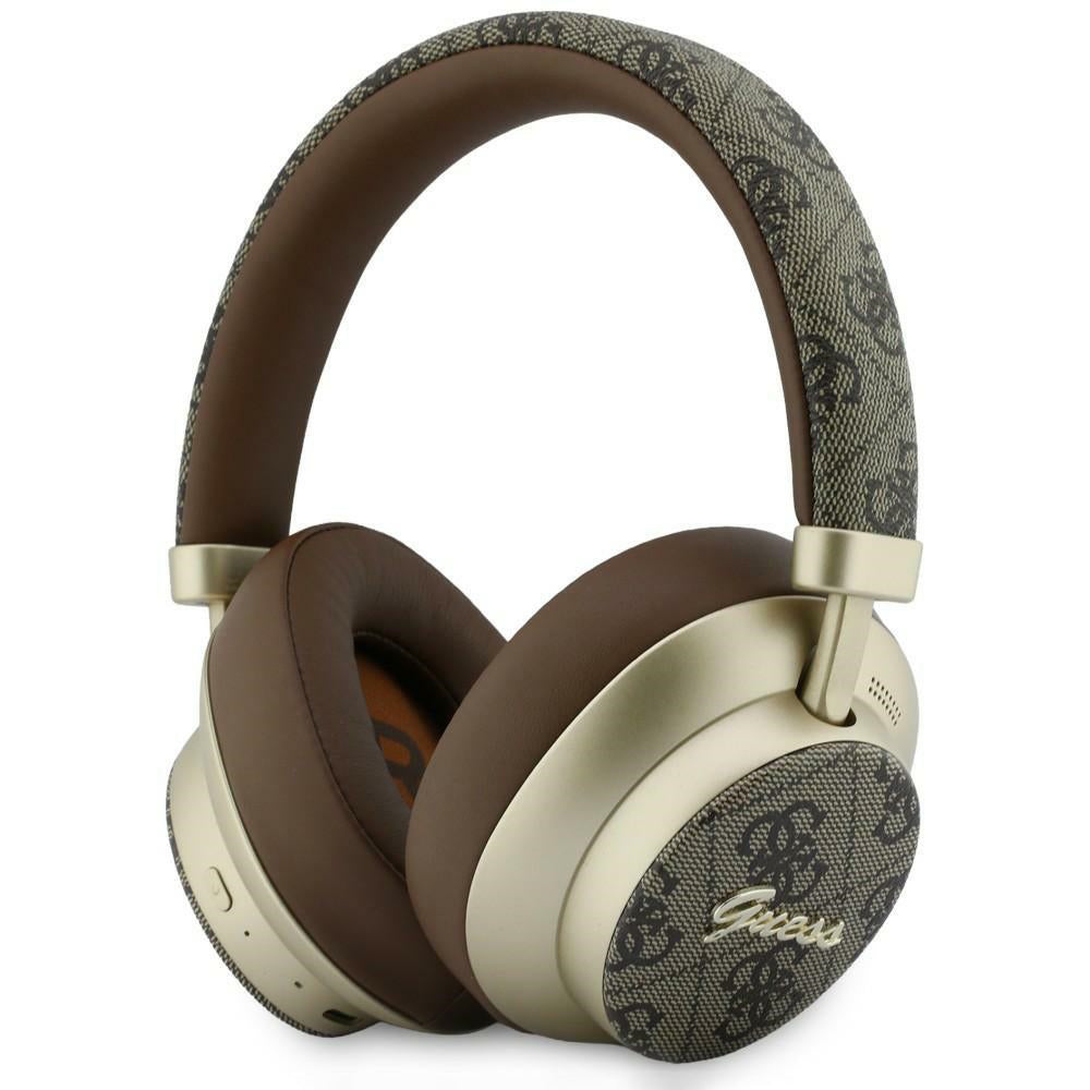Handsfree Bluetooth Guess 4G Gold Script Metal, A2DP, Brun