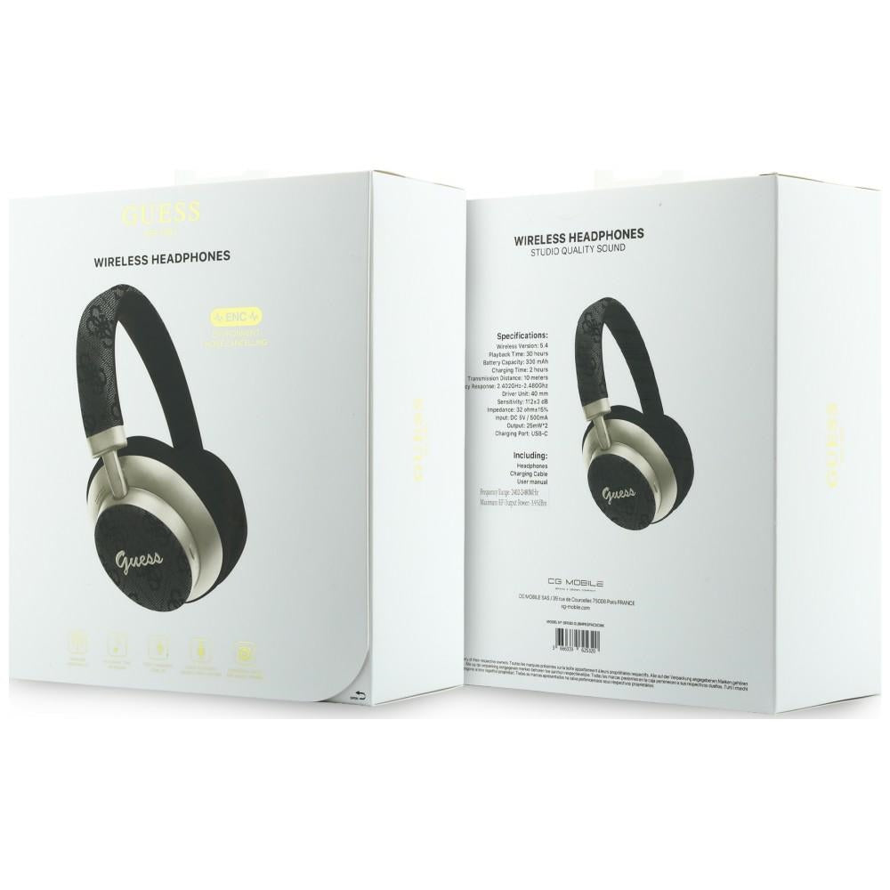 Handsfree Bluetooth Guess 4G Gold Script Metal, A2DP, Sort