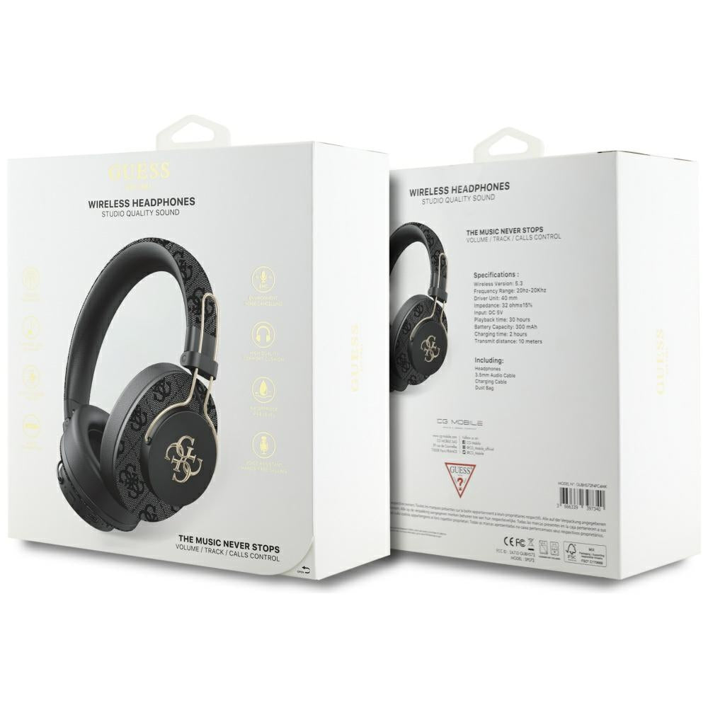 Handsfree Bluetooth Guess 4G Metal Logo, A2DP, Sort