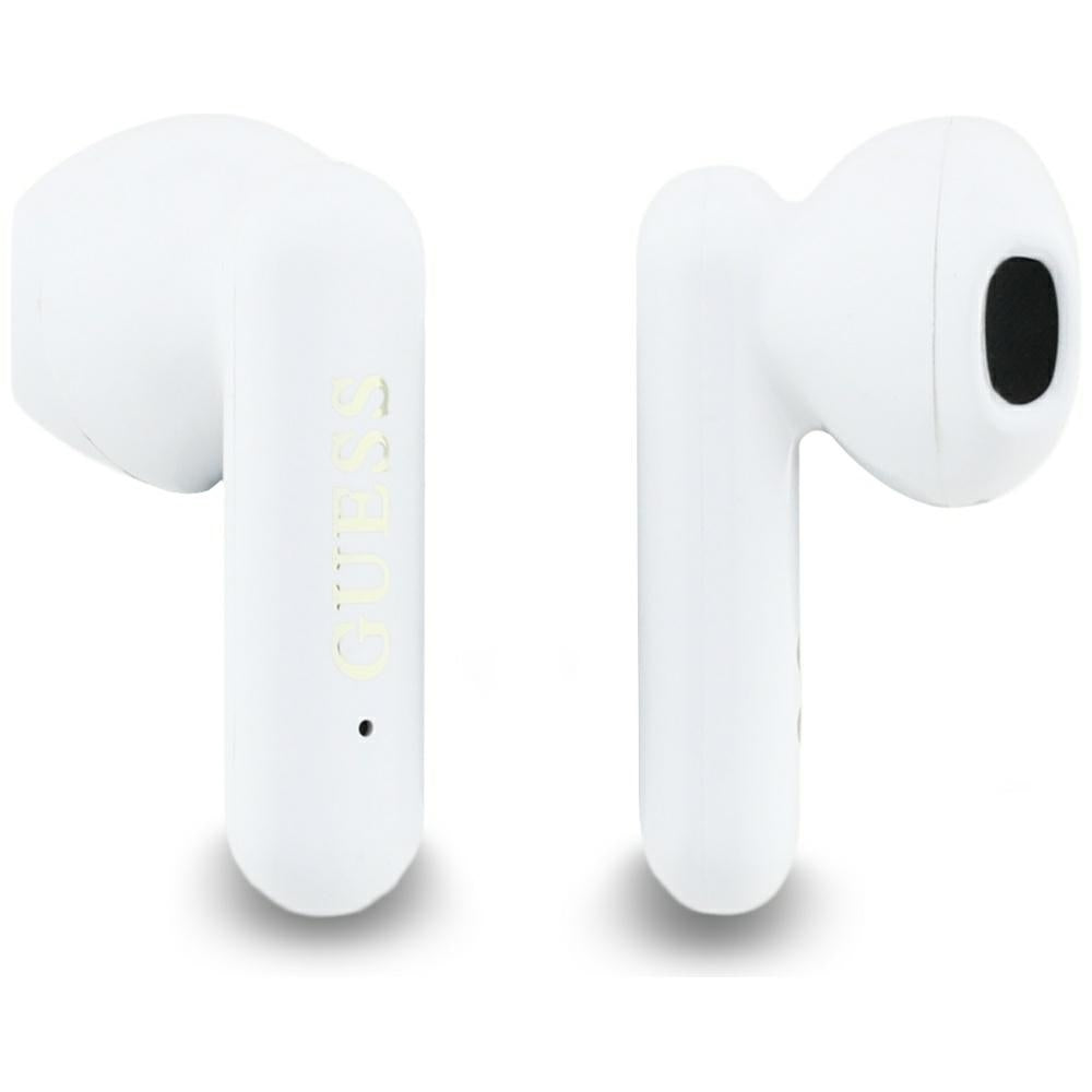 Handsfree Bluetooth Guess 4G Metal Logo, TWS, Hvid