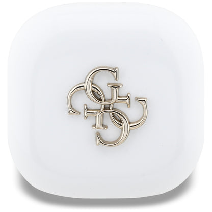 Handsfree Bluetooth Guess 4G Metal Logo, TWS, Hvid