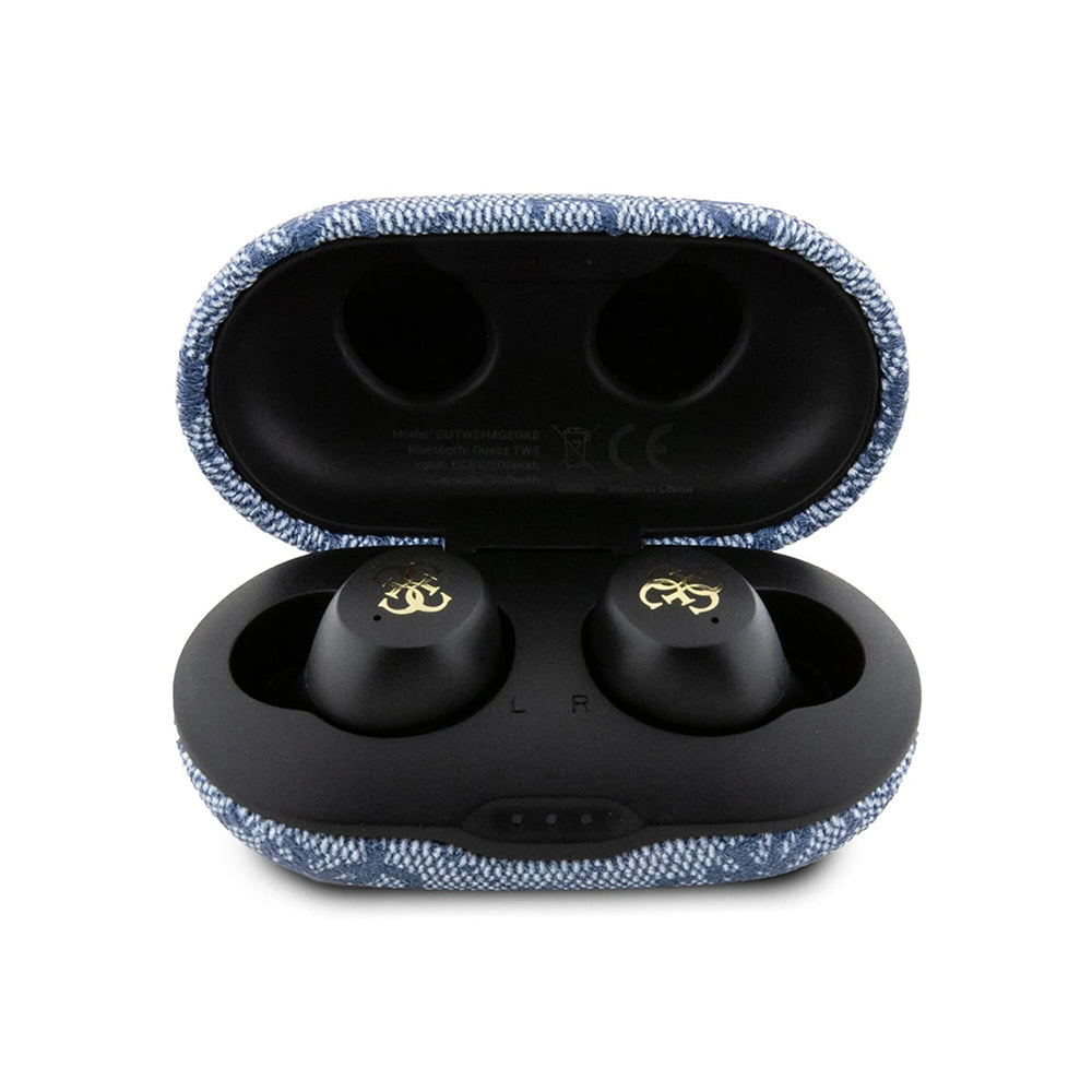 Handsfree Bluetooth Guess 4G Metal, TWS, Blue