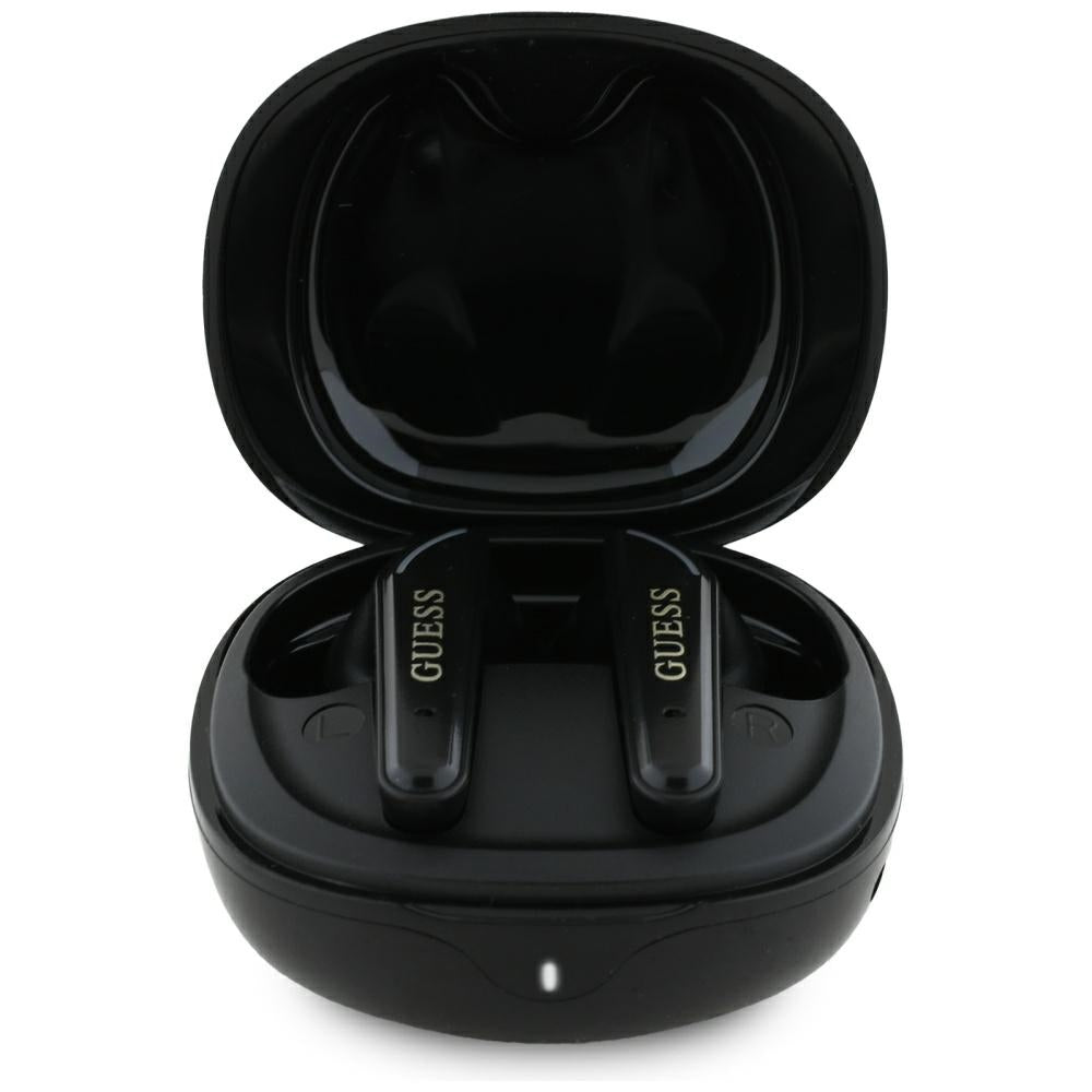 Handsfree Bluetooth Guess Flat Classic Logo Electroplated, TWS, Sort