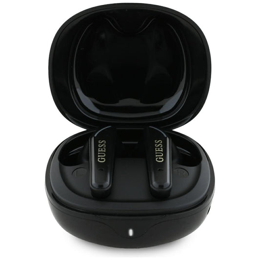 Handsfree Bluetooth Guess Flat Classic Logo Electroplated, TWS, Sort