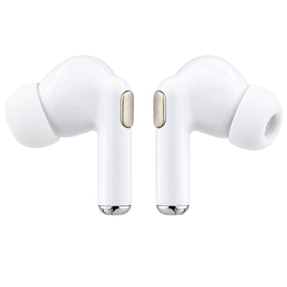 Guess Bluetooth-håndfri med blank guldfarvet linje og klassisk logo, TWS, hvid