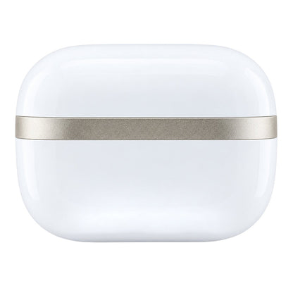 Guess Bluetooth-håndfri med blank guldfarvet linje og klassisk logo, TWS, hvid