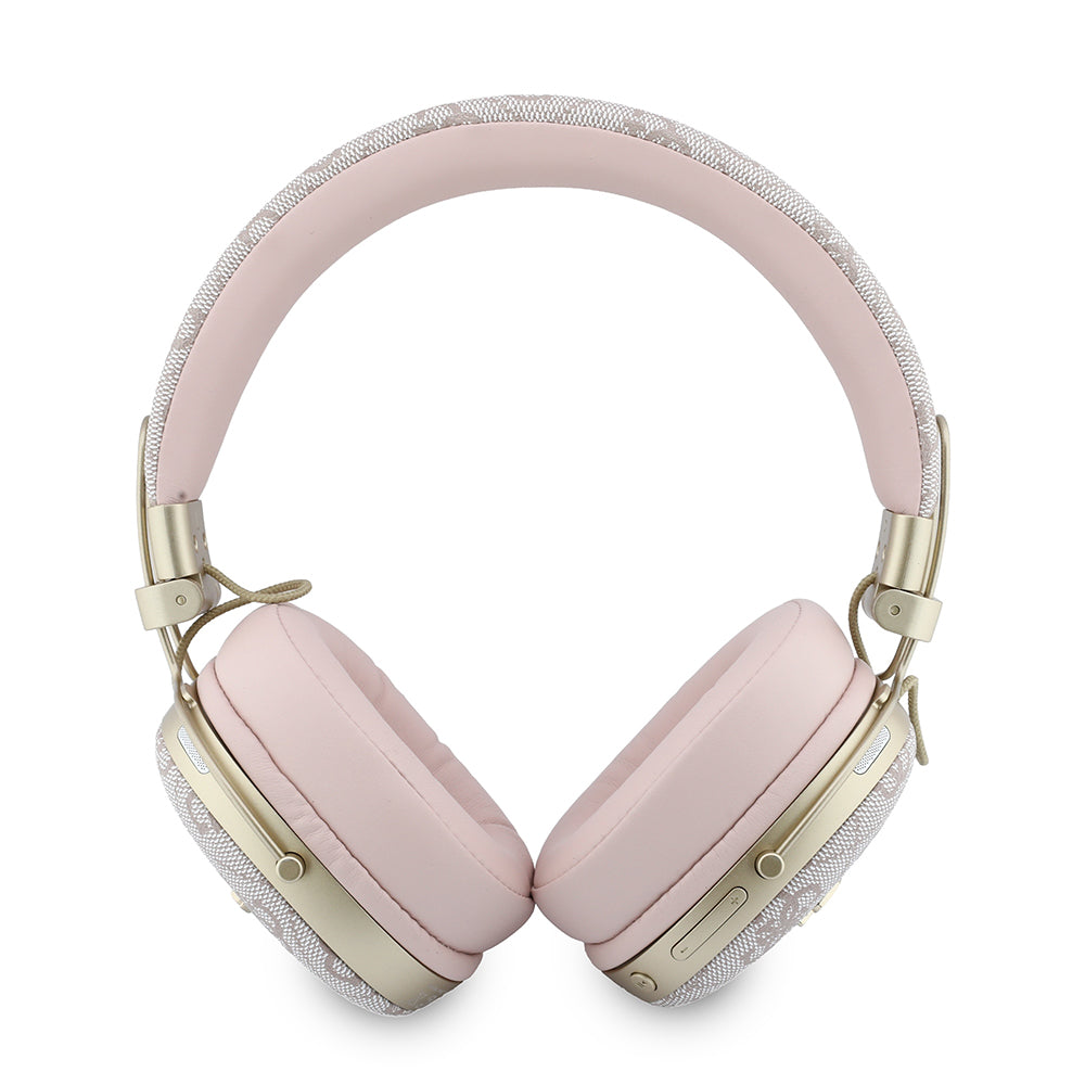 Handsfree Bluetooth Guess Metal 4G Script Logo, A2DP, Lyserød
