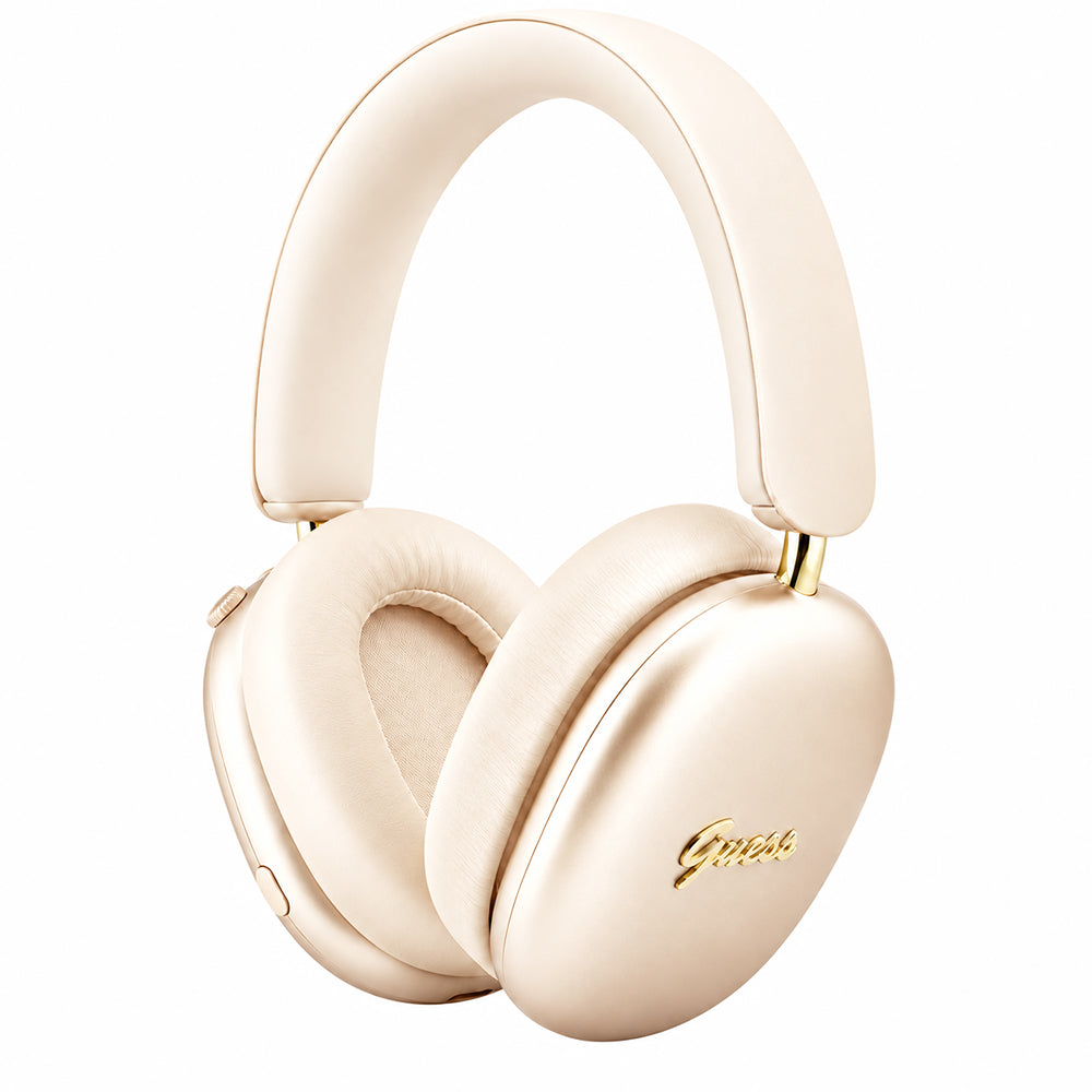 Guess Metal Script Logo Bluetooth Handsfree, A2DP, Beige