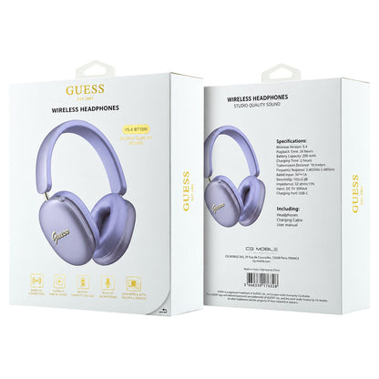 Guess Metal Script Logo Bluetooth-håndfri, A2DP, lilla
