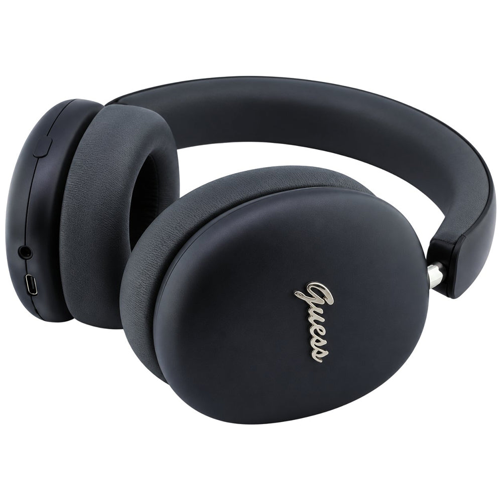 Guess Metal Script Logo Bluetooth-håndfri, A2DP, sort