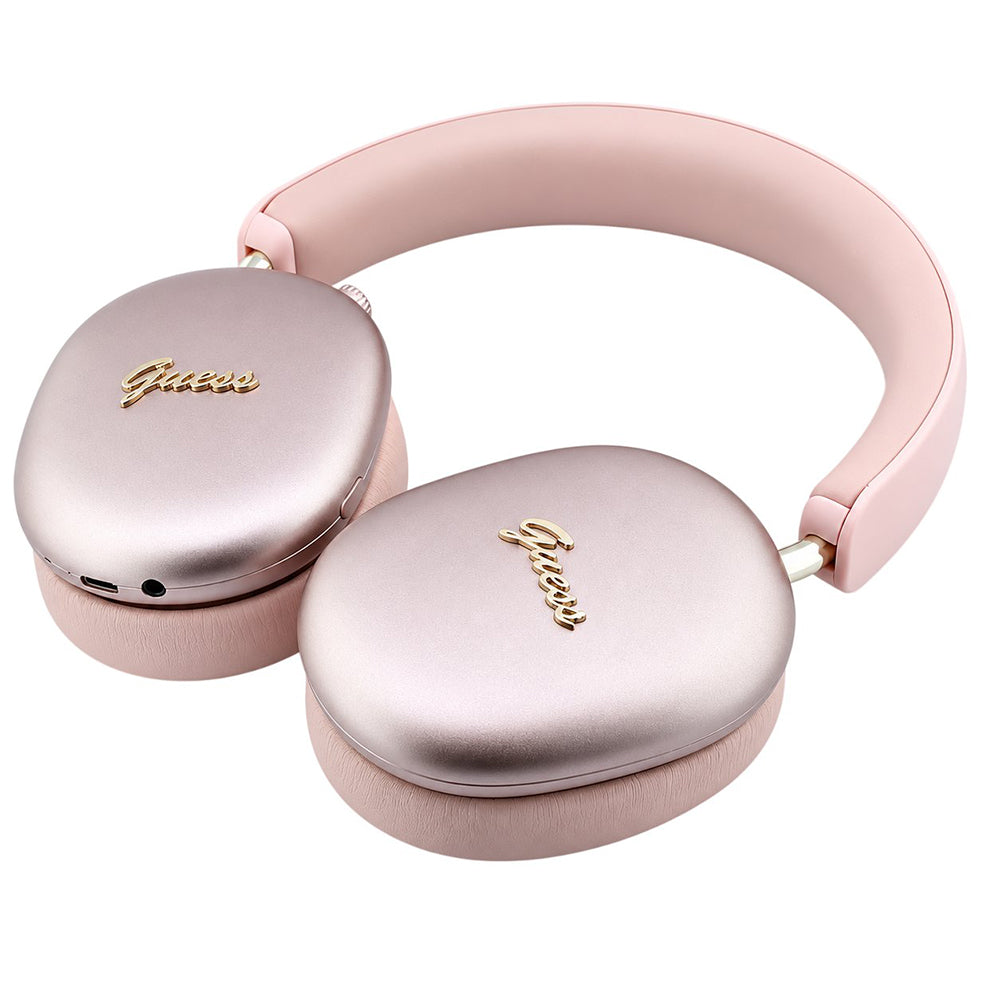Guess Metal Script Logo Bluetooth-håndfri, A2DP, pink