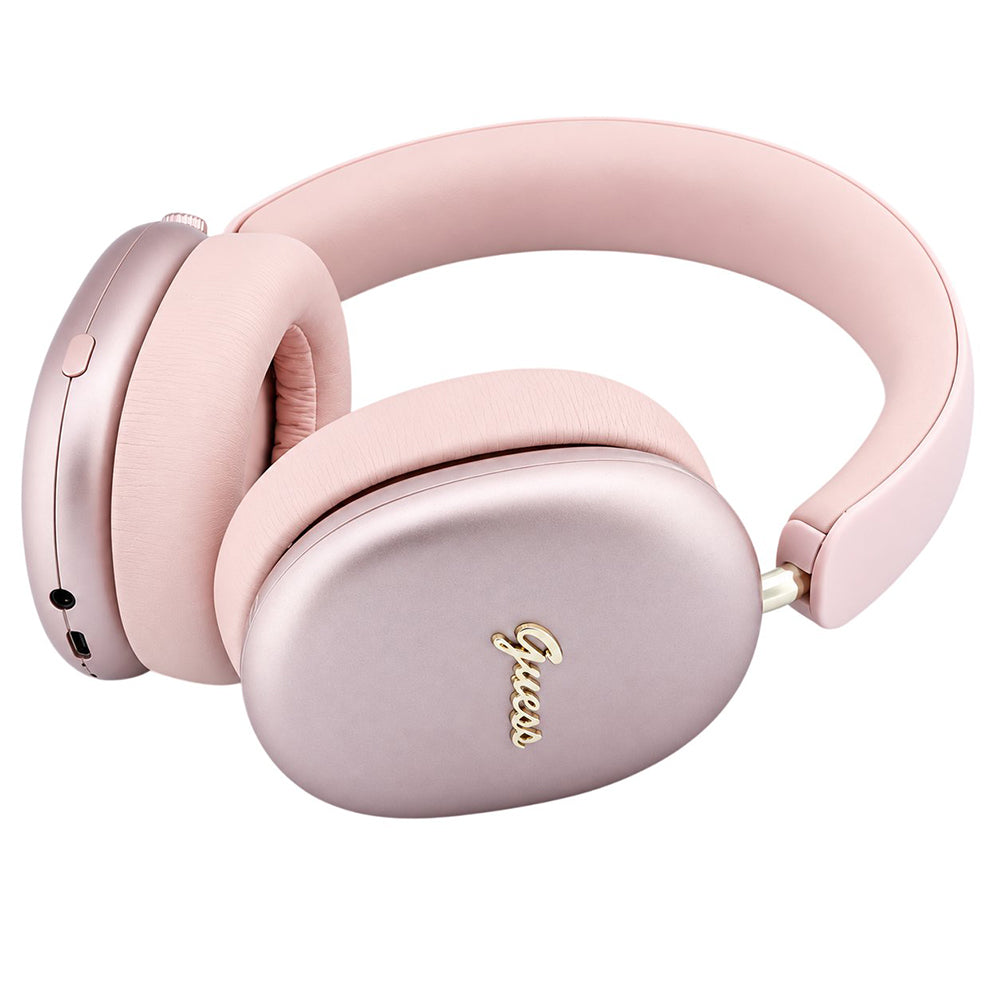 Guess Metal Script Logo Bluetooth-håndfri, A2DP, pink