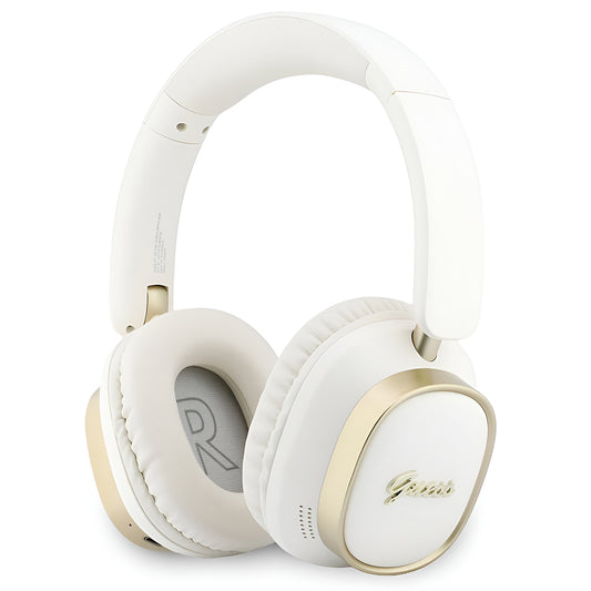 Handsfree Bluetooth Guess Rectangle Metal Script, A2DP, Hvid