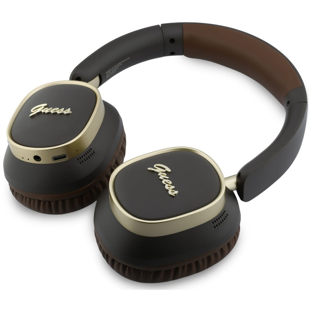 Handsfree Bluetooth Guess Rectangle Metal Script, A2DP, Brun