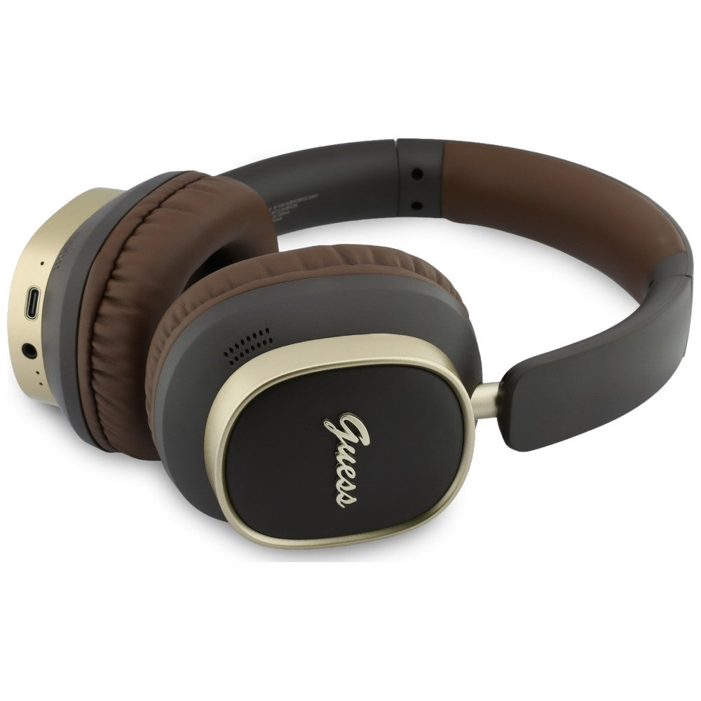 Handsfree Bluetooth Guess Rectangle Metal Script, A2DP, Brun