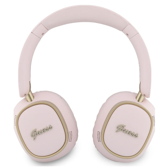 Handsfree Bluetooth Guess Rectangle Metal Script, A2DP, Pink