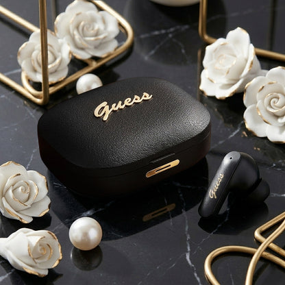 Handsfree Bluetooth Guess Script Metal Logo, TWS, Sort