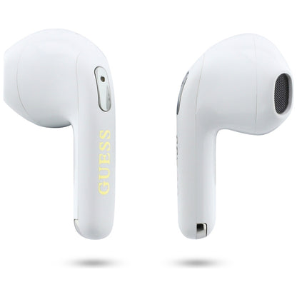 Handsfree Bluetooth Guess Script Print, TWS, Hvid