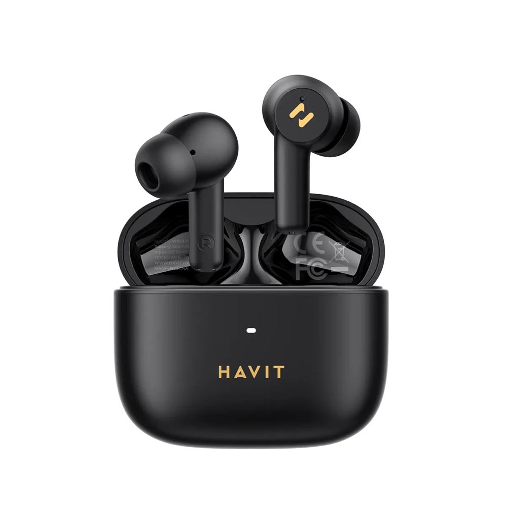 Handsfree Bluetooth HAVIT TW958 Pro, TWS, ANC, Sort