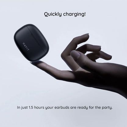 Handsfree Bluetooth HAVIT TW967 Pro, TWS, Sort