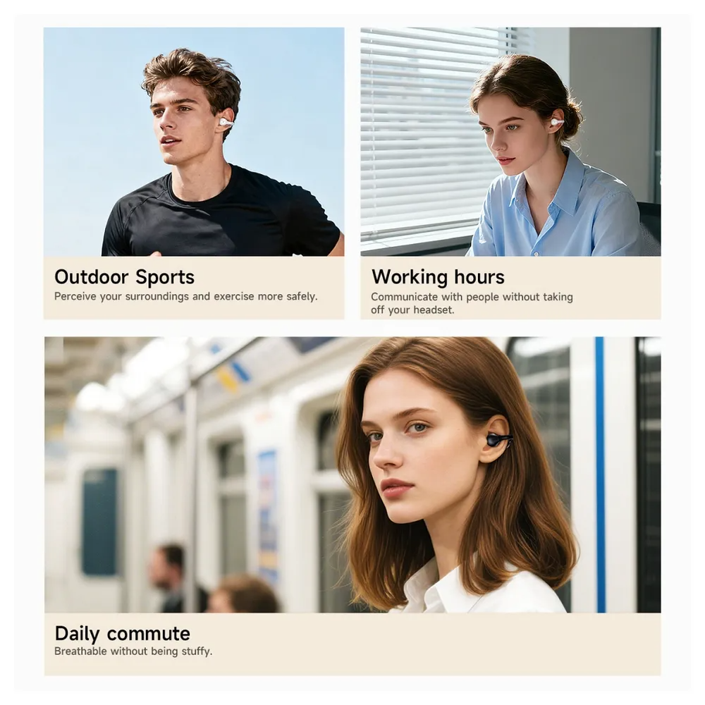 Handsfree Bluetooth HOCO EA8, TWS, Hvid