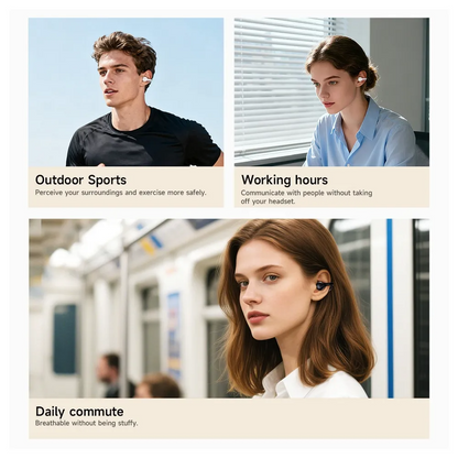 Handsfree Bluetooth HOCO EA8, TWS, Hvid