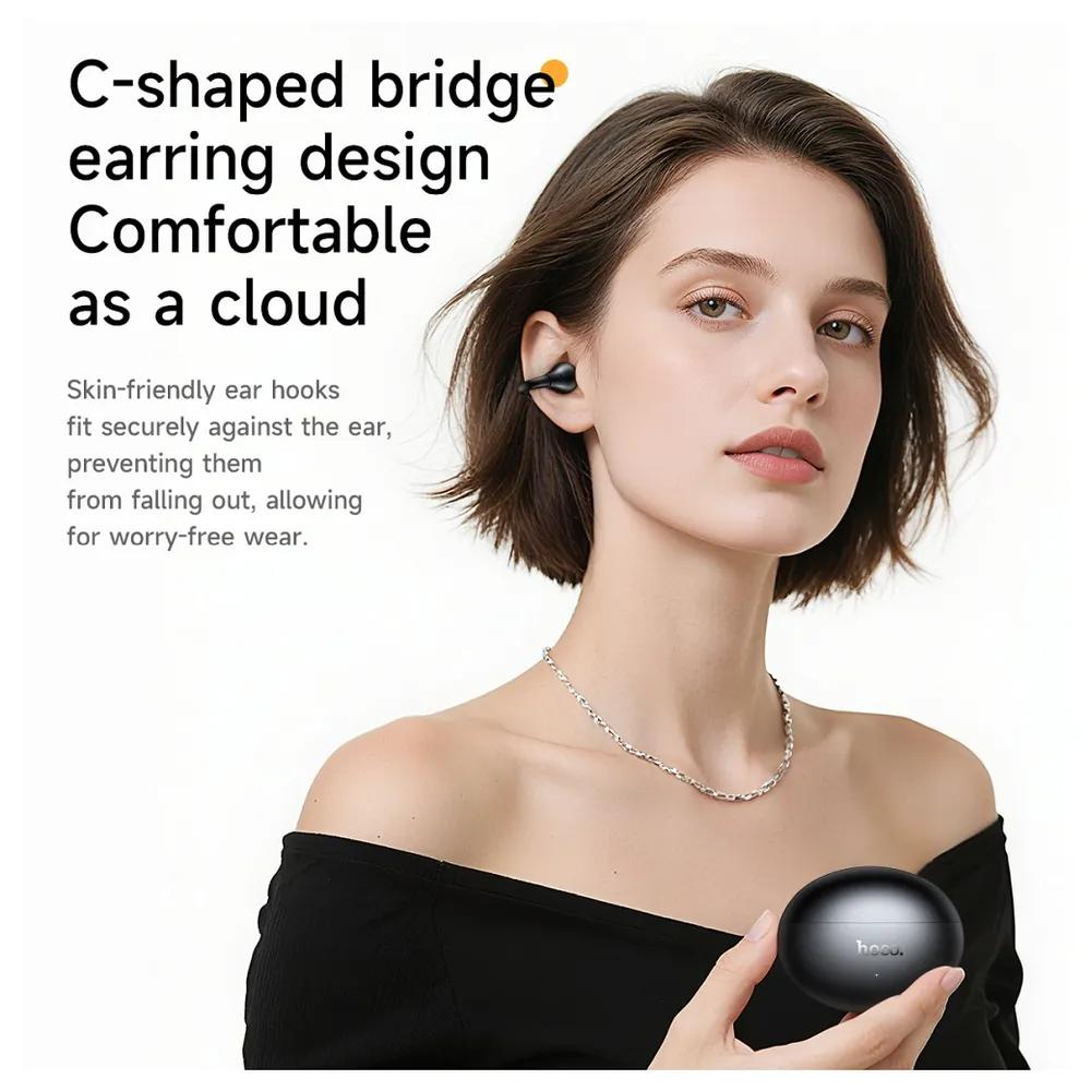 Handsfree Bluetooth HOCO EA8, TWS, Hvid