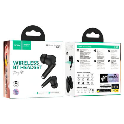Handsfree Bluetooth HOCO EQ2, TWS, Sort