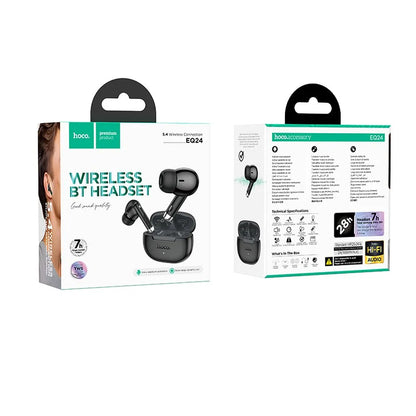 Handsfree Bluetooth HOCO EQ24, TWS, Sort