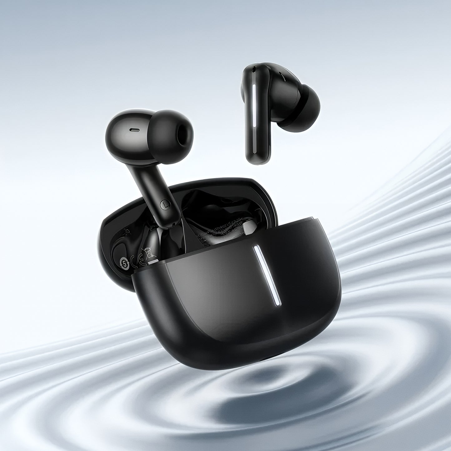Bluetooth-handsfree HOCO EQ34 Plus, TWS, ANC, Sort