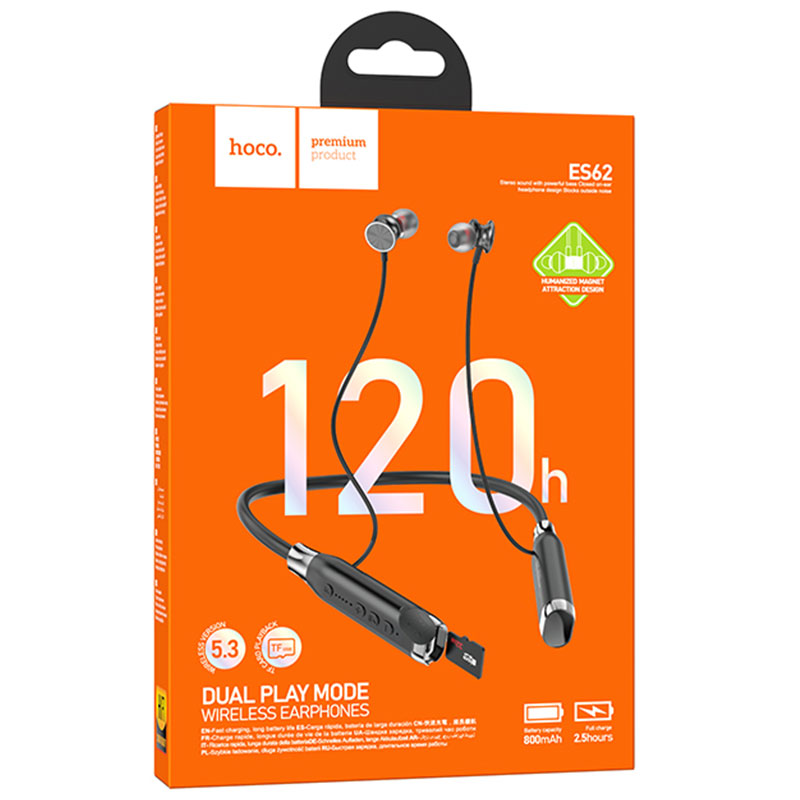 Handsfree Bluetooth HOCO ES62, A2DP, Sort