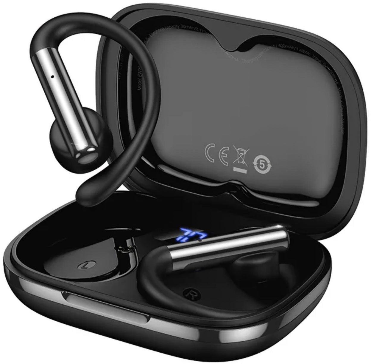 Handsfree Bluetooth HOCO EW206, TWS, Sort