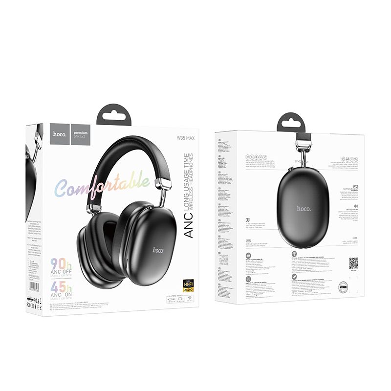 Handsfree Bluetooth HOCO W35 Max, A2DP, ANC, Sort