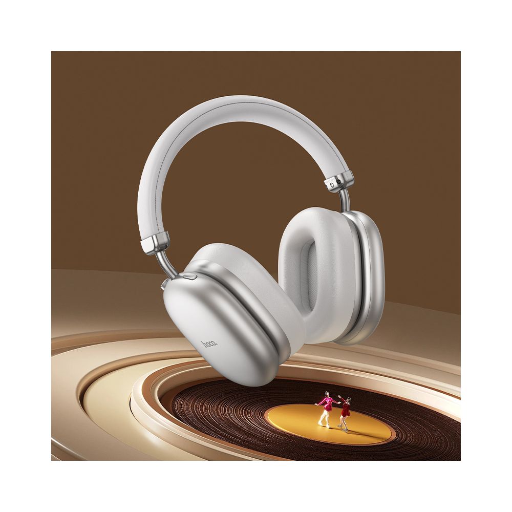 Handsfree Bluetooth HOCO W35 Max, A2DP, ANC, Sølv