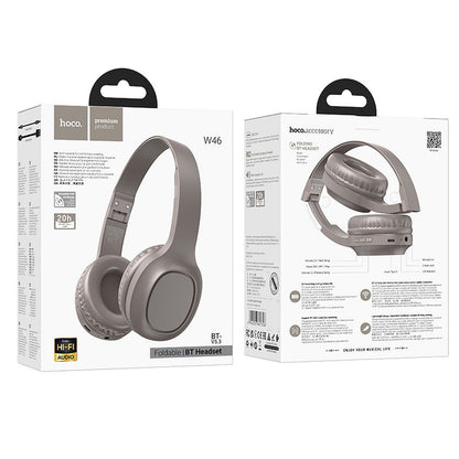Handsfree Bluetooth HOCO W46, A2DP, Brun