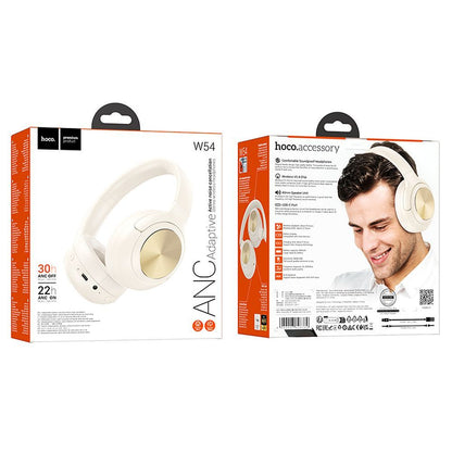Handsfree Bluetooth HOCO W54, A2DP, ANC, Hvid