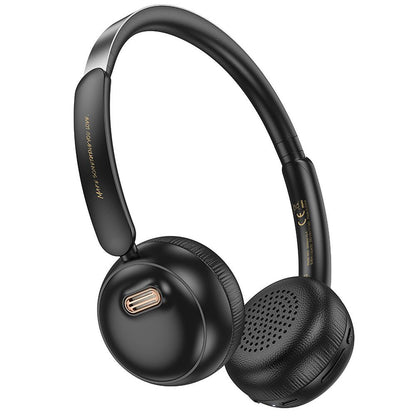Handsfree Bluetooth HOCO W62, Sort