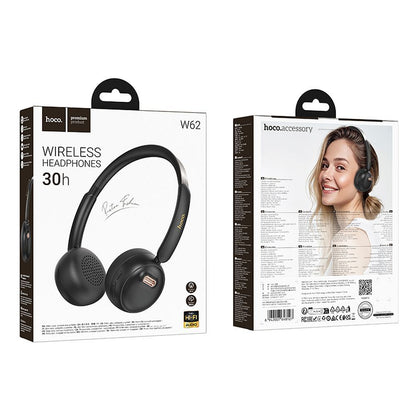 Handsfree Bluetooth HOCO W62, Sort