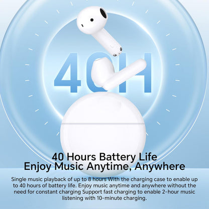 Handsfree Bluetooth Honor Choice X7e, TWS, ANC, Hvid 5504ABHF
