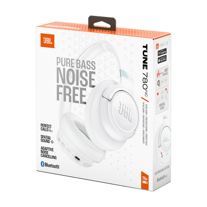 Handsfree Bluetooth JBL Tune 780NC, MultiPoint, A2DP, ANC, Hvid